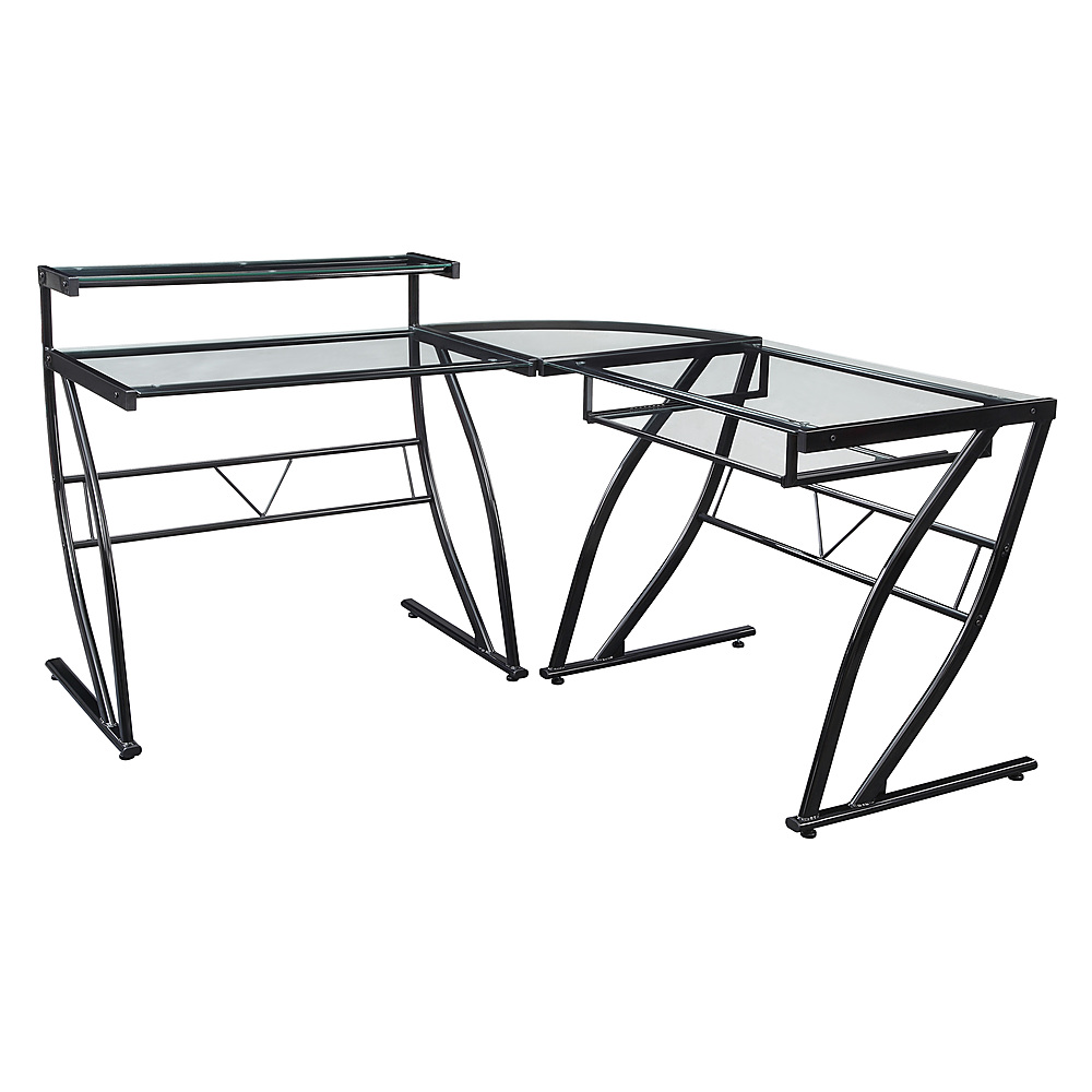 Angle View: OSP Home Furnishings - Constellation L Shaped Home Office Gaming Editing Desk