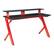 Angle. OSP Home Furnishings - Area51 Battlestation Gaming Desk with Matte Legs - Black ad Red.