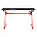 Front. OSP Home Furnishings - Ghost Battlestation Gaming Desk - Black/Red.