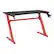 Alt View 11. OSP Home Furnishings - Ghost Battlestation Gaming Desk - Black/Red.
