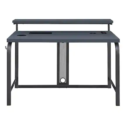 Front. OSP Home Furnishings - Reload 48” Gaming Desk - Slate.