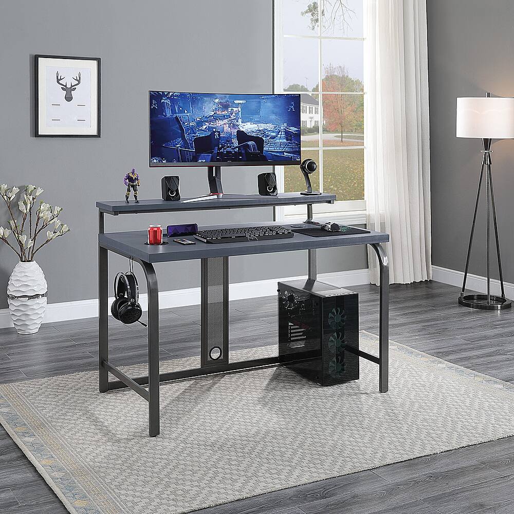 Alt View 13. OSP Home Furnishings - Reload 48” Gaming Desk - Slate.