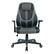 Front. OSP Home Furnishings - Output Gaming Chair in Black Faux Leather with Controllable RGB LED Light piping. - Black / Gray.
