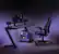 Alt View 16. OSP Home Furnishings - Output Gaming Chair in Black Faux Leather with Controllable RGB LED Light piping. - Black / Gray.