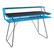 Angle. OSP Home Furnishings - Glitch Battlestation Gaming Desk in Blue - Blue.