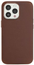 Platinum™ - Horween Leather Case for iPhone 13 Pro - Bourbon - Front_Zoom