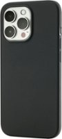 Best Buy essentials™ - Liquid Silicone Case with MagSafe for iPhone 13 Pro - Black - Front_Zoom