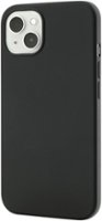 Best Buy essentials™ - Liquid Silicone Case with MagSafe for iPhone 13 - Black - Front_Zoom