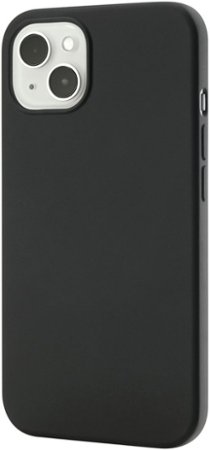 Best Buy essentials™ - Liquid Silicone Case with MagSafe for iPhone 13 - Black