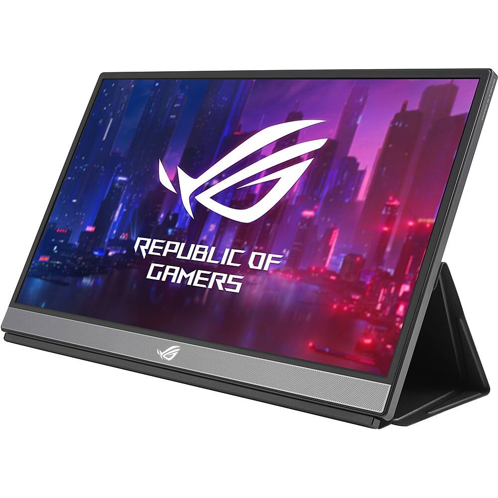 Alt View 12. ASUS - Asus ROG Strix XG17AHPE Widscreen Gaming LCD Monitor - Black - Black.