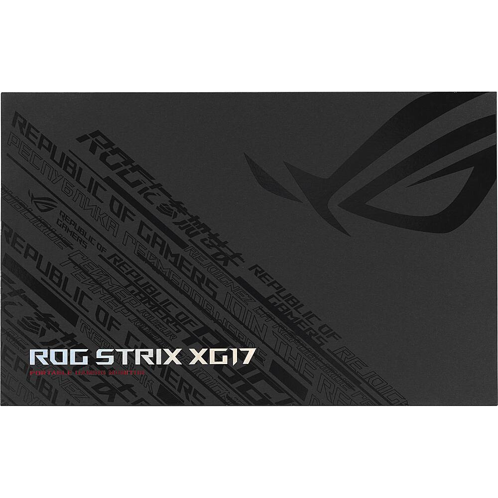 Alt View 17. ASUS - Asus ROG Strix XG17AHPE Widscreen Gaming LCD Monitor - Black - Black.