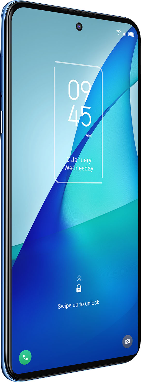 Angle View: TCL 20S - North Star Blue (Unlocked)