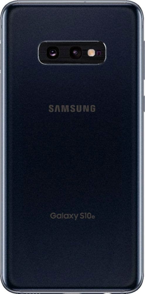 Left. Samsung - Pre-Owned Galaxy S10E 128GB (Unlocked) - Prism Black.
