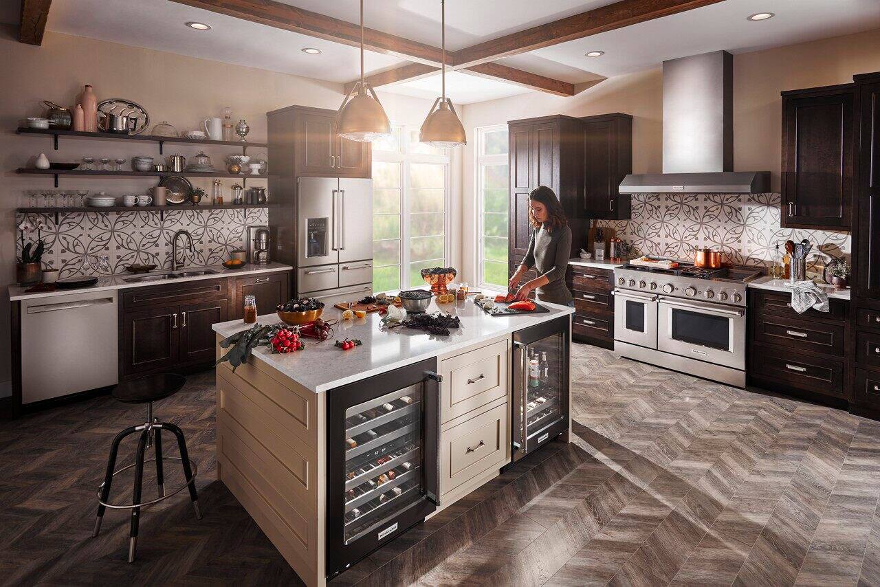 Alt View 20. KitchenAid - 25.8 Cu. Ft. 5-Door French Door Refrigerator - Stainless steel.