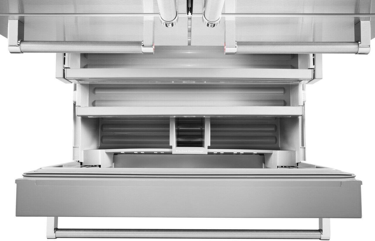 Alt View 3. KitchenAid - 25.8 Cu. Ft. 5-Door French Door Refrigerator - Stainless steel.