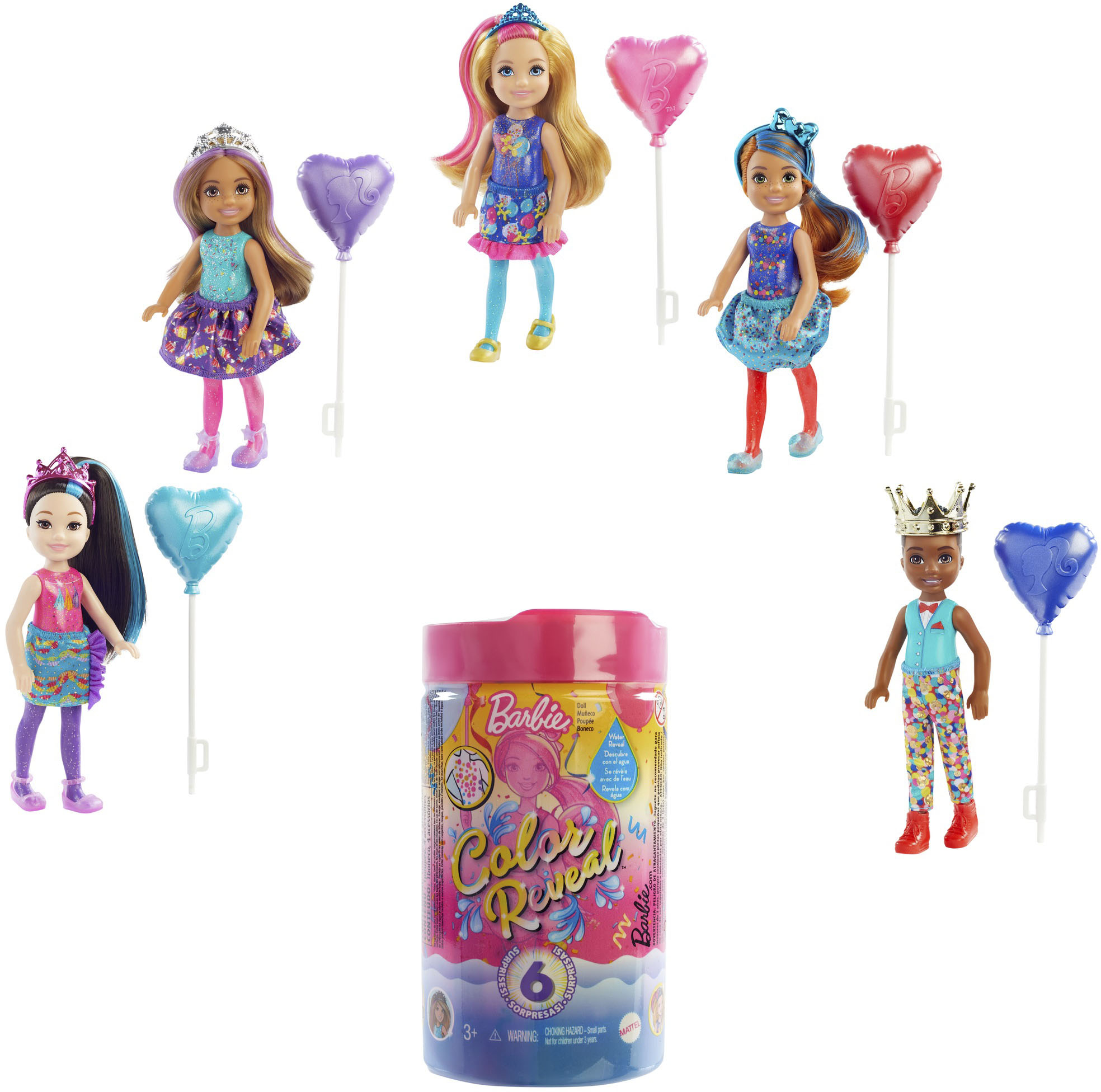 Barbie Color Reveal Chelsea Doll Party Series Styles May Vary GTT26 - Best  Buy