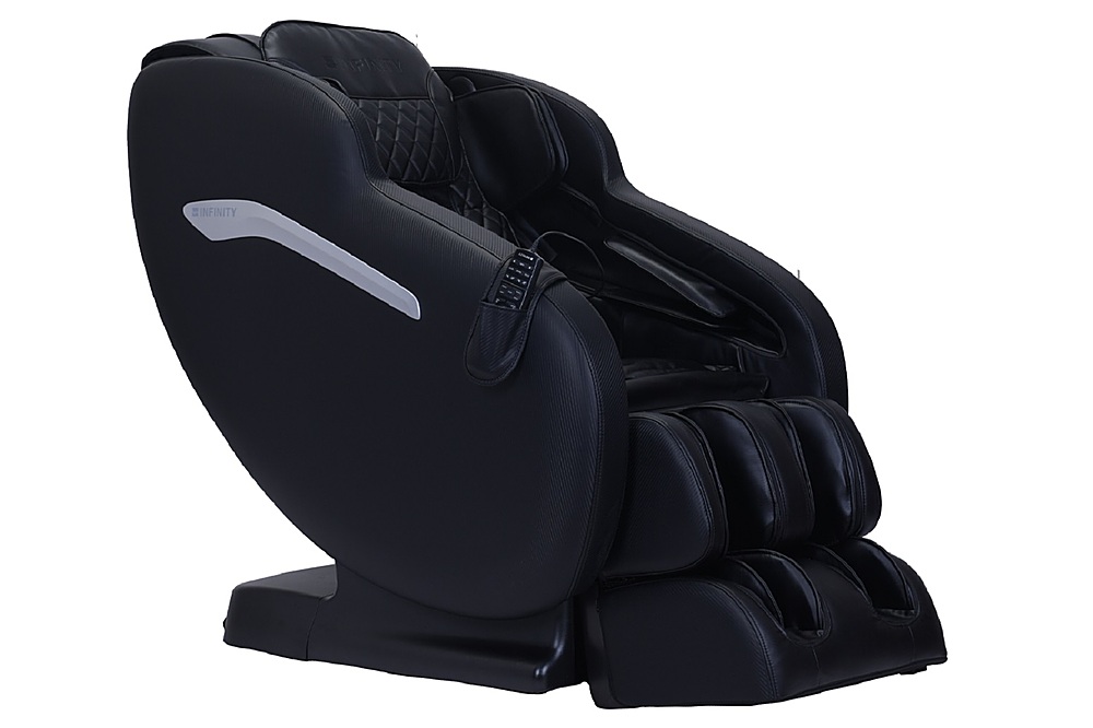 Angle View: Infinity - Aura Massage Chair - Brown/Black