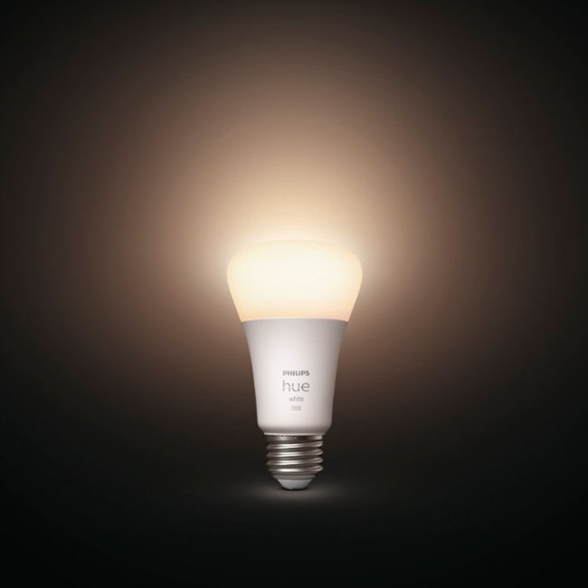 Philips - Hue A19 Bluetooth 75W Smart LED Bulb - White_3