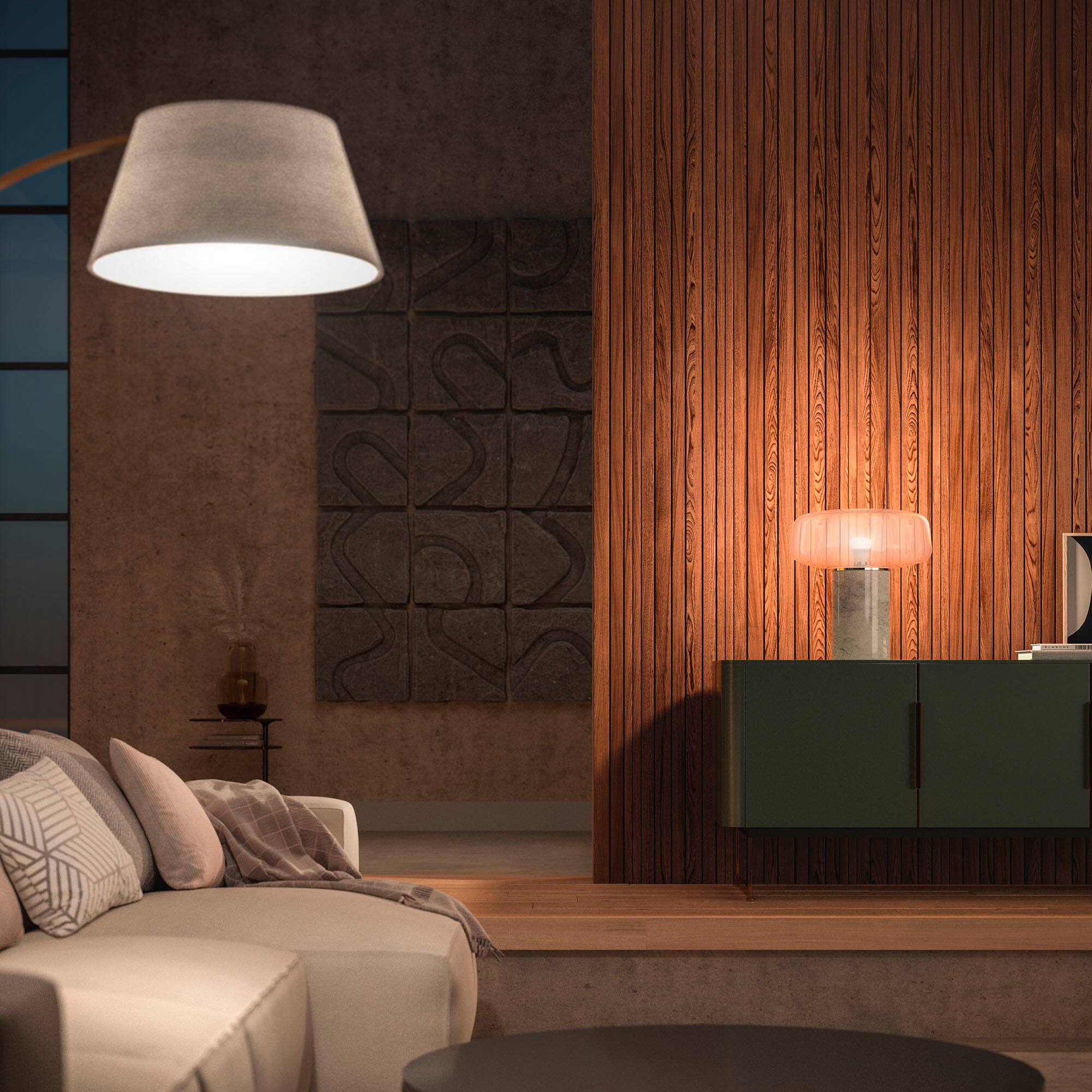 Alt View 15. Philips - Hue A19 Bluetooth 75W Smart LED Bulb - White.