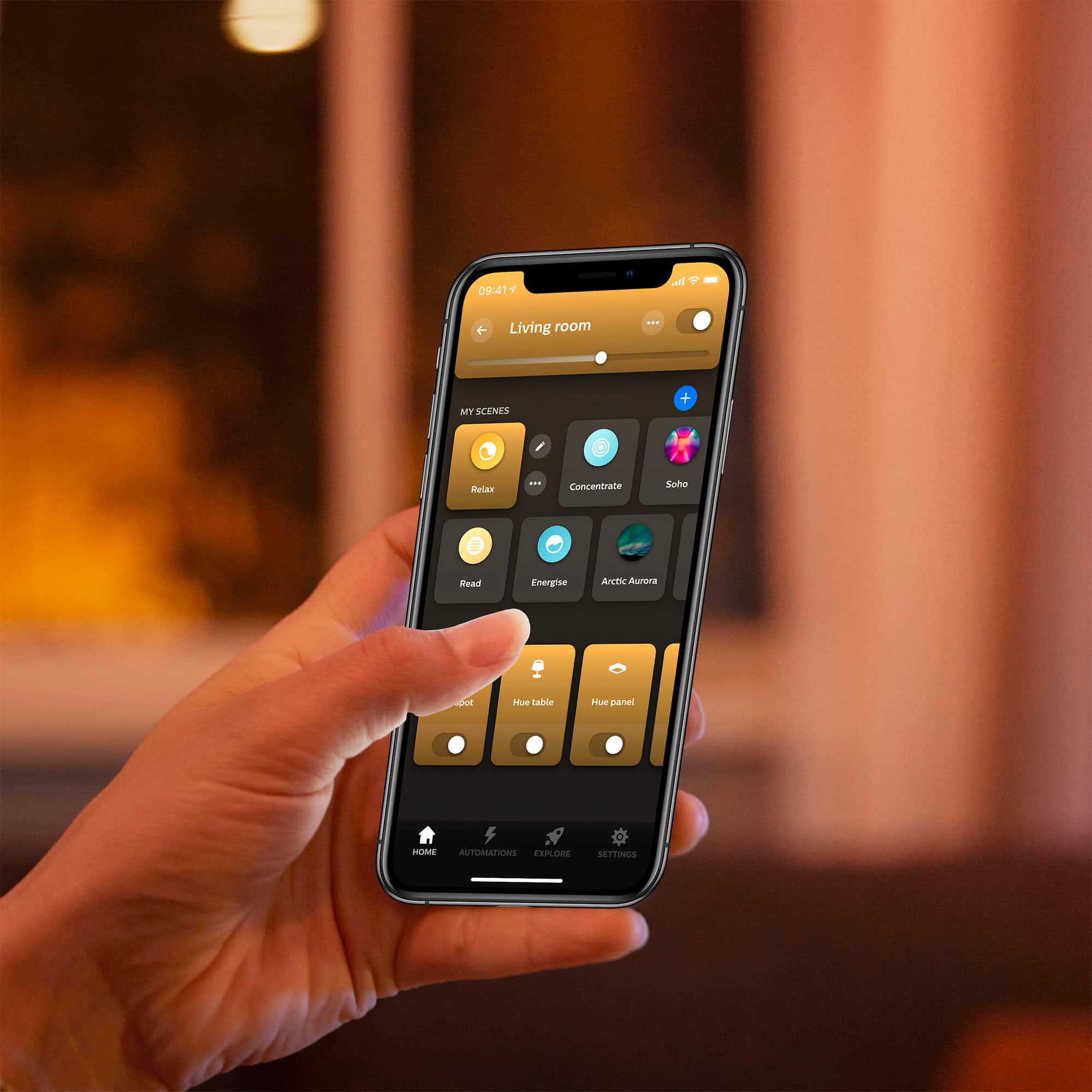 Alt View 16. Philips - Hue A19 Bluetooth 75W Smart LED Bulb - White.