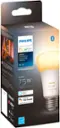 Alt View 12. Philips - Hue A19 Bluetooth 75W Smart LED Bulb - White Ambiance.