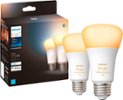 Philips - Hue A19 Bluetooth 75W Smart LED Bulbs (2-Pack) - White Ambiance
