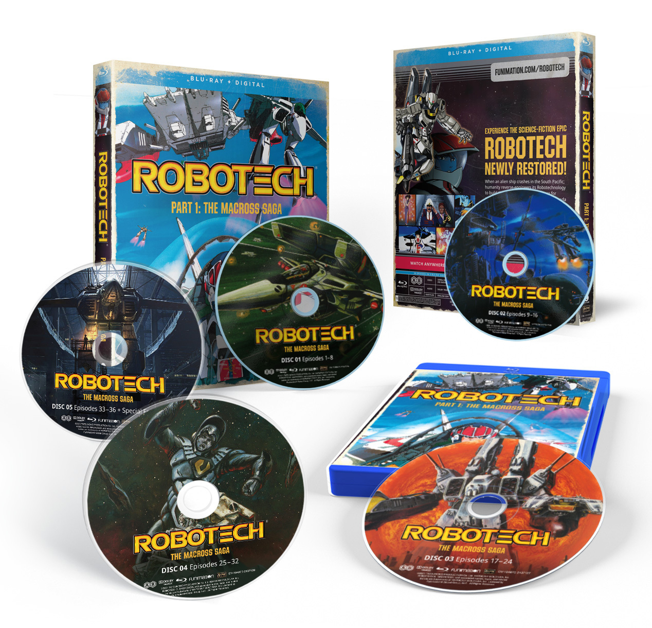 Robotech Part 1 The Macross Saga Blu-ray 5 Discs