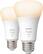 Alt View 11. Philips - Hue A19 Bluetooth 75W Smart LED Bulbs (2-Pack) - White.