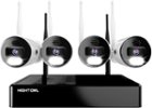 Night Owl - 10 Channel Bluetooth Wi-Fi NVR with 4 Wi-Fi IP 4K HD 2-Way Audio Cameras and 1TB Hard Drive - White