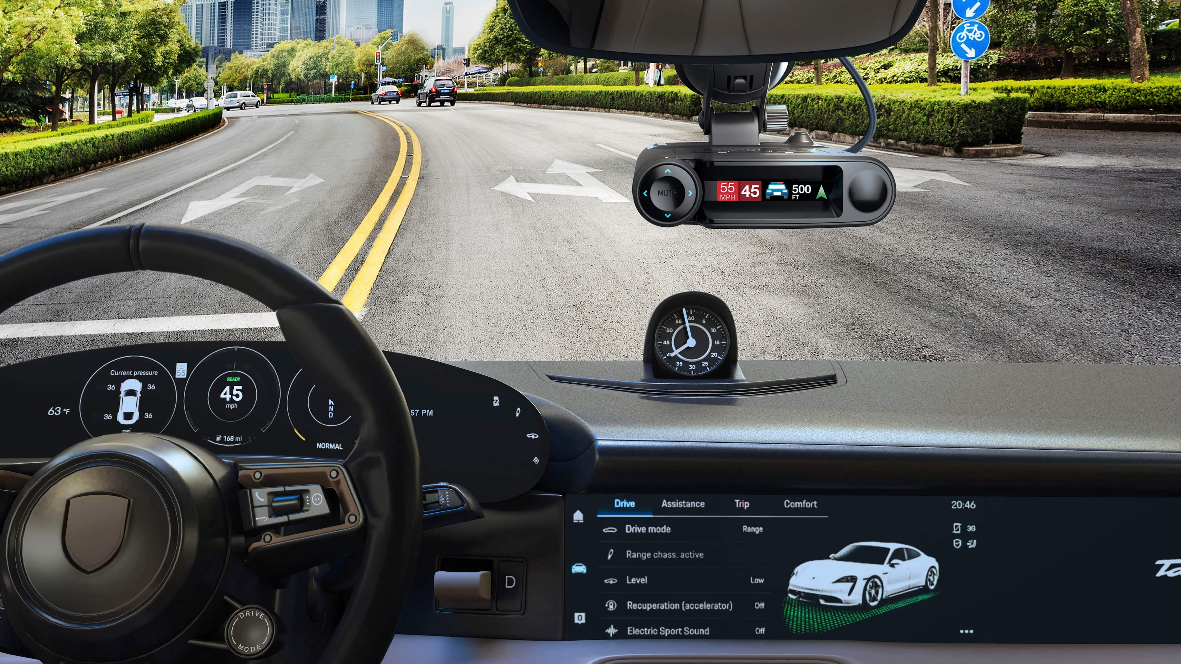 Alt View 17. Escort - MAXcam 360c Radar Detector and Dash Camera - Black.