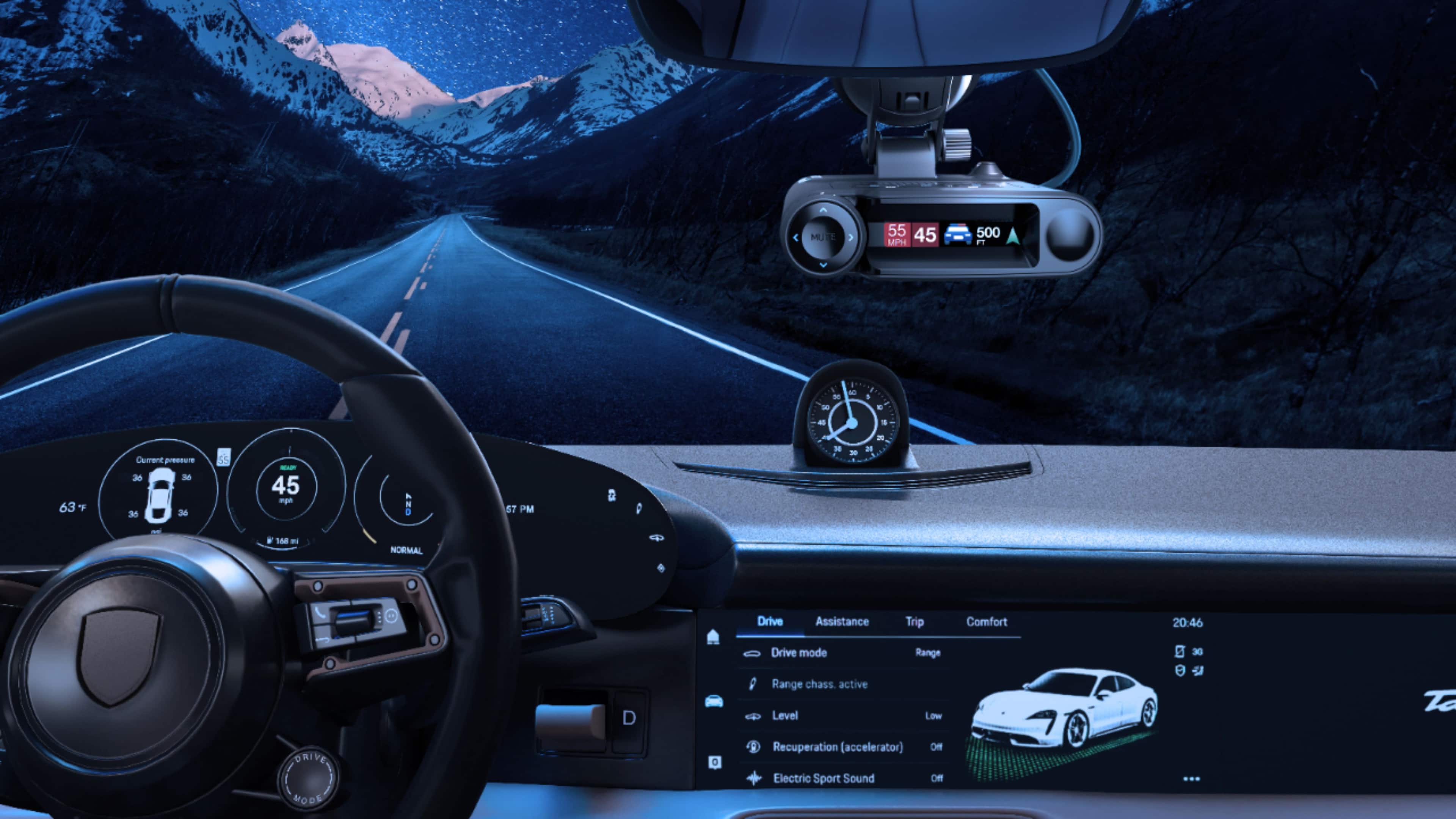 Alt View 18. Escort - MAXcam 360c Radar Detector and Dash Camera - Black.