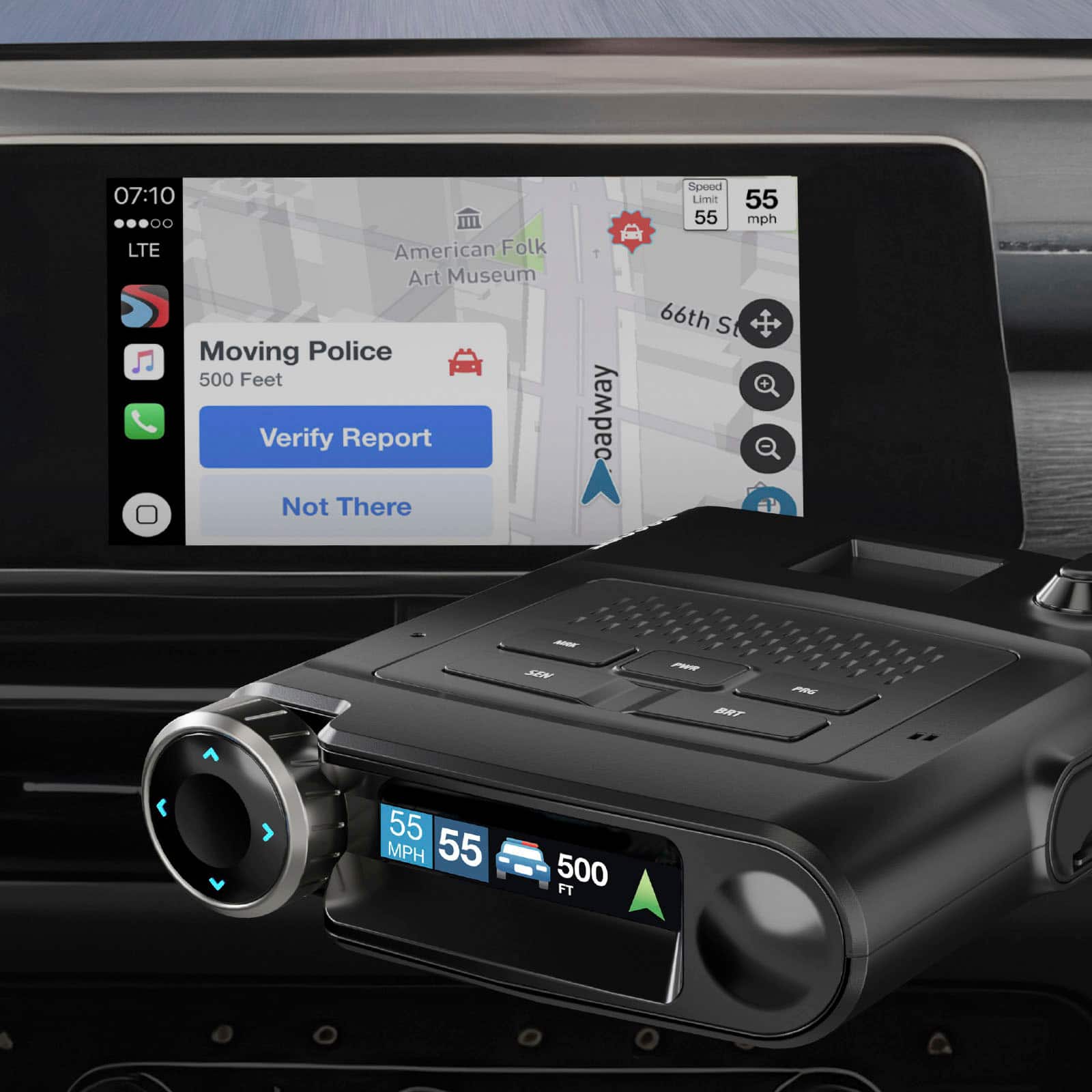 Left. Escort - MAXcam 360c Radar Detector and Dash Camera - Black.