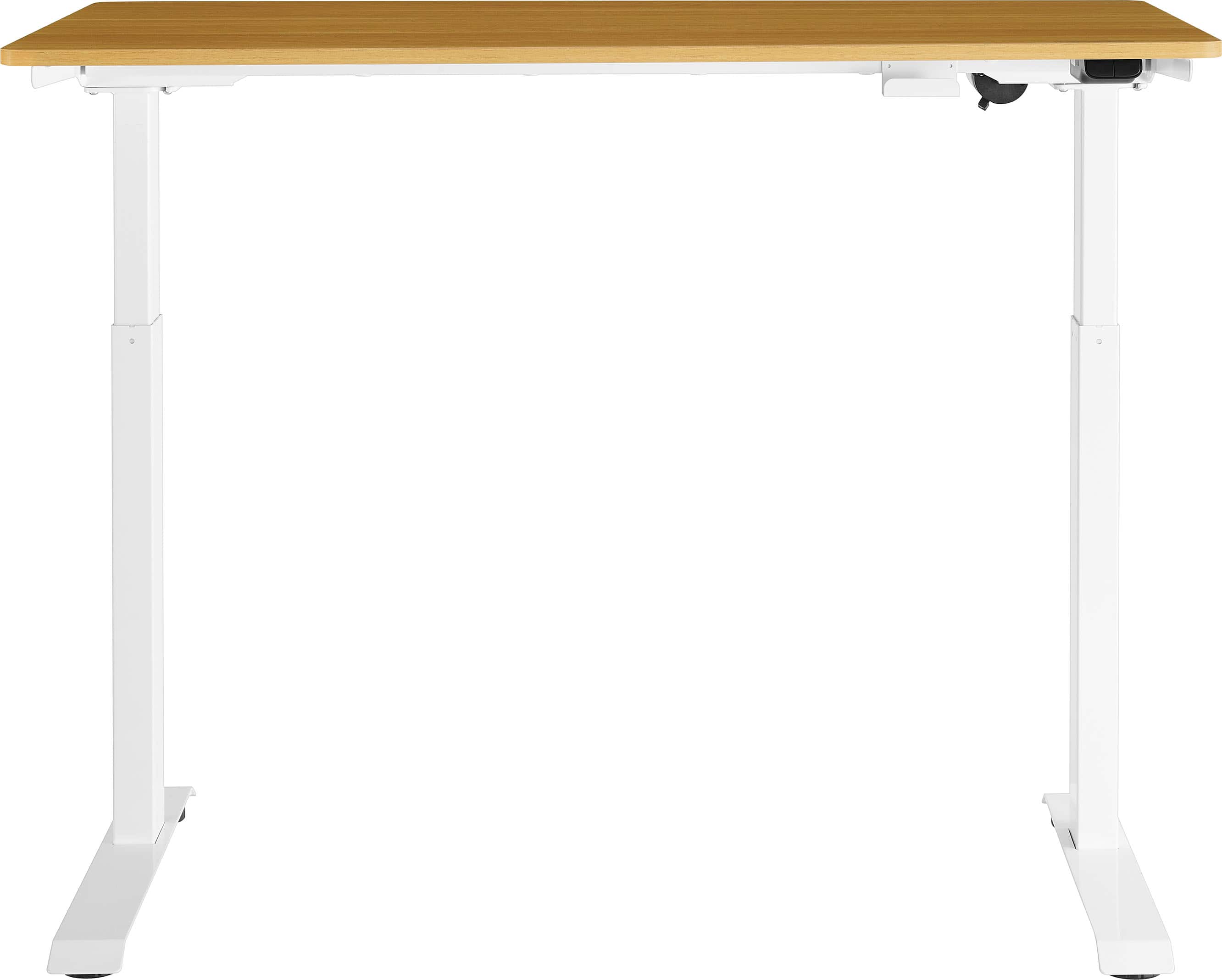 Insignia™ - Adjustable Standing Desk with Electronic Control - 47.2" - Oak - Front_Zoom