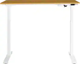 Insignia™ - Adjustable Standing Desk with Electronic Control - 47.2" - Oak