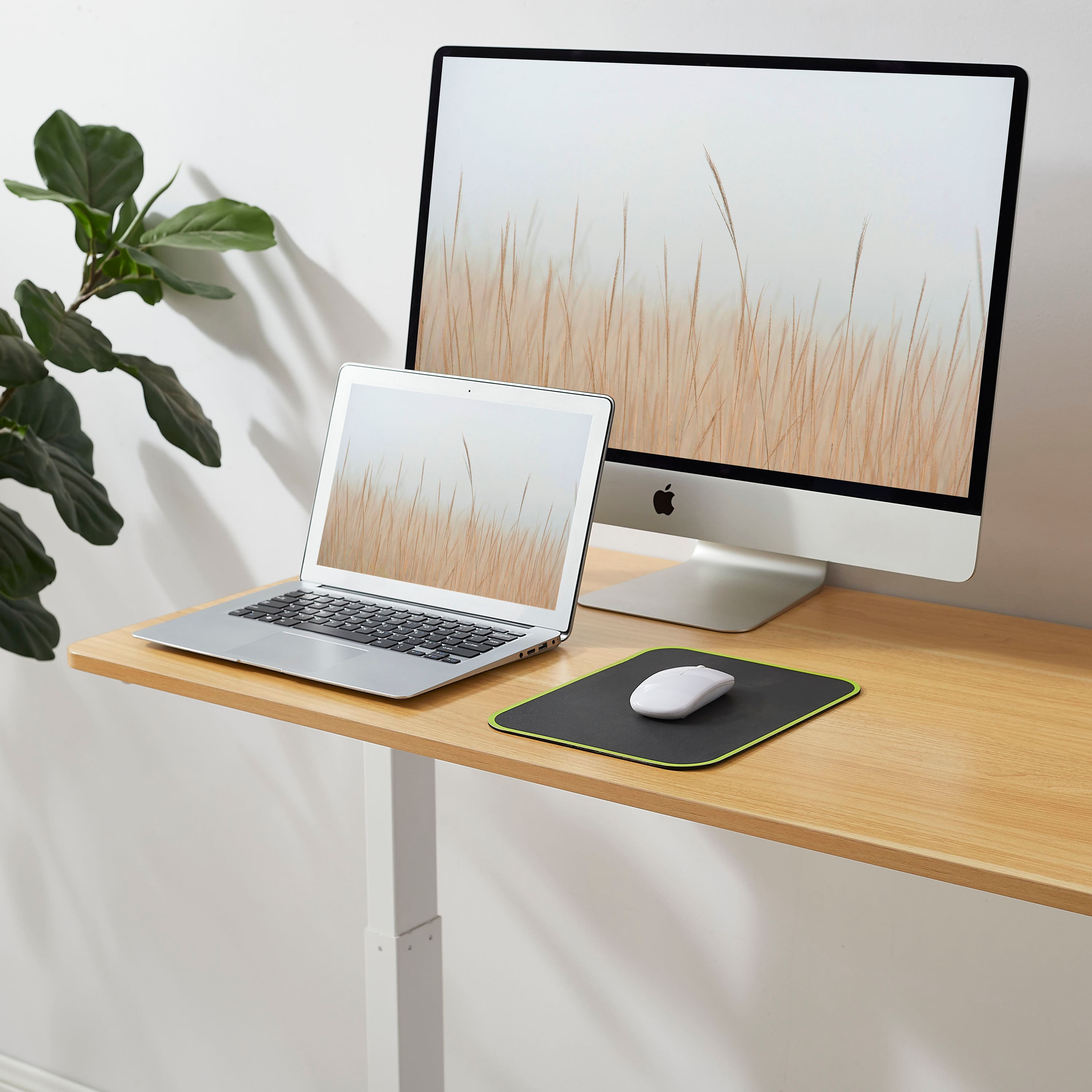 Alt View 15. Insignia™ - Adjustable Standing Desk with Electronic Control - 47.2" - Oak.