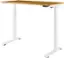 Left. Insignia™ - Adjustable Standing Desk with Electronic Control - 47.2" - Oak.