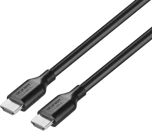 Front. Best Buy essentials™ - 12' 4K Ultra HD HDMI Cable - Black.