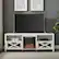 Alt View 11. Walker Edison - 70" Modern Farmhouse Drop Door Cabinet Fireplace TV Stand for Most TVs up to 80" - Brushed White.