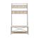Front. Walker Edison - 40" Industrial Wood Hall Tree - White Oak.