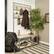 Alt View 13. Walker Edison - 40" Industrial Wood Hall Tree - White Oak.