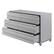 Alt View 11. Walker Edison - 60” Contemporary 6 Grooved Drawer Wood Dresser - Gray.