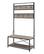 Left. Walker Edison - 40" Industrial Wood Hall Tree - Grey Wash.
