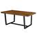 Angle. Walker Edison - 72" Rectangular Solid Pine Wood Dining Table - Rustic Oak.