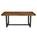 Front. Walker Edison - 72" Rectangular Solid Pine Wood Dining Table - Rustic Oak.