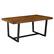 Left. Walker Edison - 72" Rectangular Solid Pine Wood Dining Table - Rustic Oak.