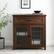Alt View 13. Walker Edison - 32” Classic Detailed Double Door Accent Cabinet - Dark walnut.