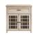 Front. Walker Edison - 32” Classic Detailed Double Door Accent Cabinet - White oak.