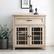 Alt View 13. Walker Edison - 32” Classic Detailed Double Door Accent Cabinet - White oak.