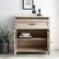 Alt View 14. Walker Edison - 32” Classic Detailed Double Door Accent Cabinet - White oak.