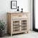 Alt View 15. Walker Edison - 32” Classic Detailed Double Door Accent Cabinet - White oak.